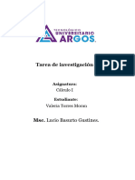 Tarea de Investigación: Cálculo I