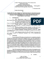 SOP NR 28 GHQ, AFP DTD 11 Nov 22with Subject, Guidelines On The Conduct of Investigation by The Investigating Officer