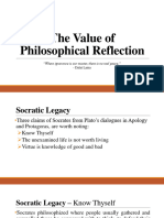 Lesson 3 The Value of Philosophical Reflection