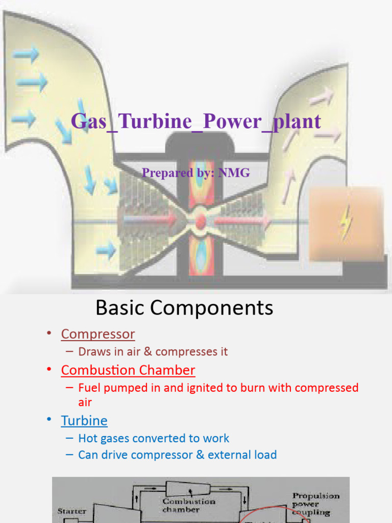Gas Turbine Power Plant Overview | PDF | Gas Turbine | Engines