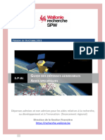 DGF - Guide Des Dépenses Admissibles - Nouvelles Aides Spécifiques