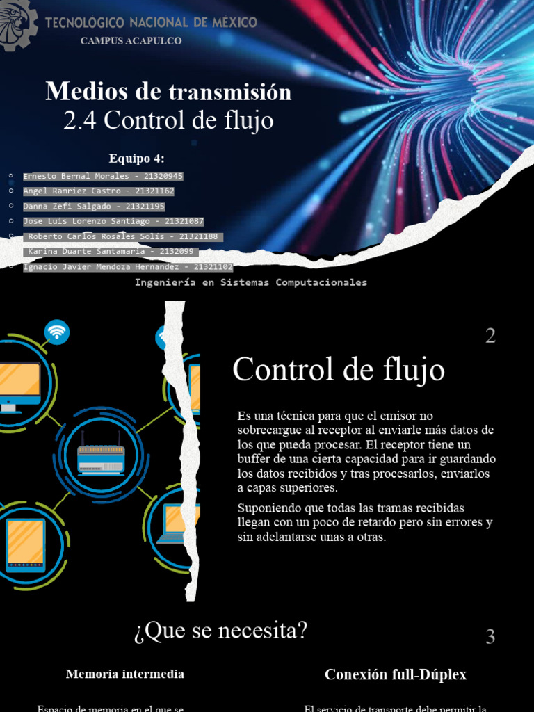 2.4 Control de Flujo | PDF | Protocolos de red | Informática