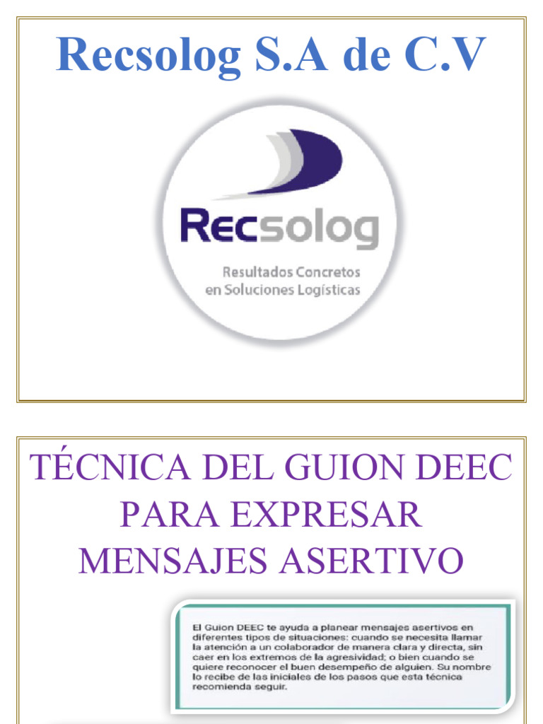 Recsolog S | PDF