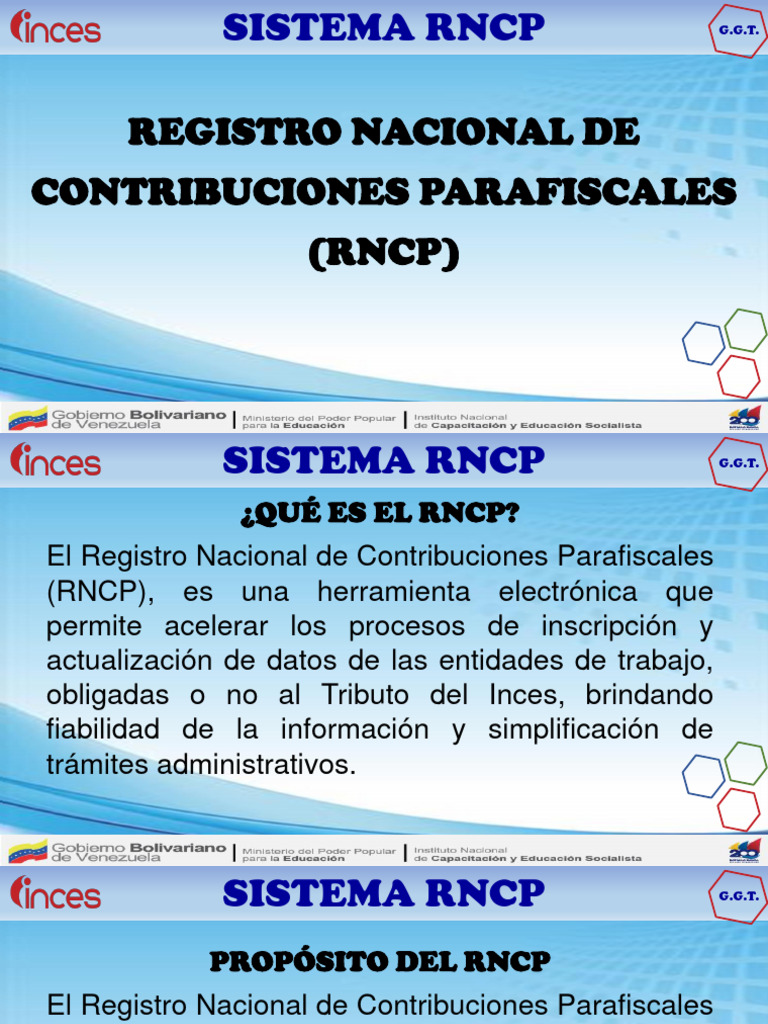 Presentación Del Nuevo RNCP | PDF | Contraseña