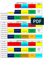 HORARIO ESCOLA DEL 6to A Indenpendencia Americana