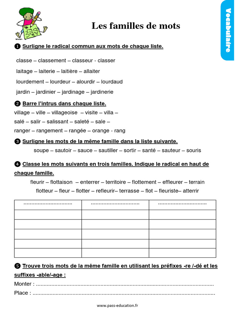 Mot De La Meme Famille Que Ranger 2d745e17-73db-4f86-9ca6-70c251a36ecd | PDF