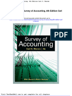 Test Bank For Survey of Accounting 8th Edition Carl S Warren Download