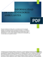 Ensayo Informalidad de Los Vendedores Ambulantes