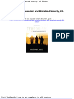 Test Bank For Terrorism and Homeland Security 9th Edition Download