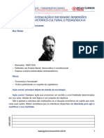 1 - Tóp.1 Relação Educação e Sociedade Dimensões Filosófica, Histórico - Cultural e Pedagógica III