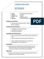 Curriculum Vitae: E-Mail: Telefone: 930 118 066 / 951 650 279 Dados Pessoal