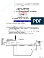 Ceng131 Surveying First Exam Nov 2012 Solution