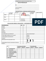 Ficha Bioantropometrica de Area de Educacion Fisica