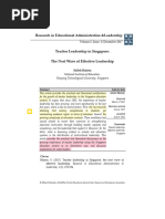 Teacher Leadership in Singapore - The Next Wave of Effective Leadership