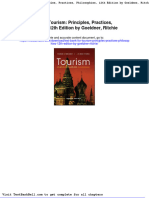 Test Bank For Tourism Principles Practices Philosophies 12th Edition by Goeldner Ritchie Download