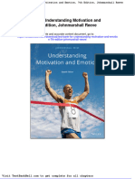 Test Bank For Understanding Motivation and Emotion 7th Edition Johnmarshall Reeve Download