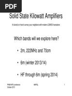 Solid State Kilowatt Amplifiers W6PQL