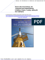 Test Bank For Work in The 21st Century An Introduction To Industrial and Organizational Psychology 6th Edition Frank J Landy Jeffrey M Conte Isbn 9781118976272 Download
