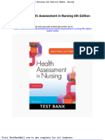 Test Bank Health Assessment in Nursing 6th Edition Weber Kelley Download