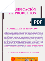 8.1 Clasificación y Mezcla de Productos