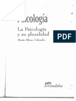 Colombo-La Psicología y Su Pluralidad