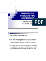 ME1 - Medidas de Posición y de Dispersión para Datos No Agrupados