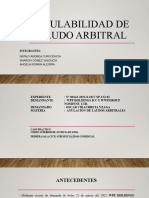 Anulabilidad de Laudo Arbitral Modificado