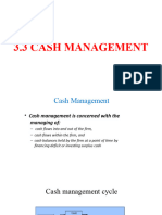 3.3 Cash Management