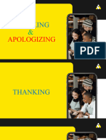 Thanking and Apologizing