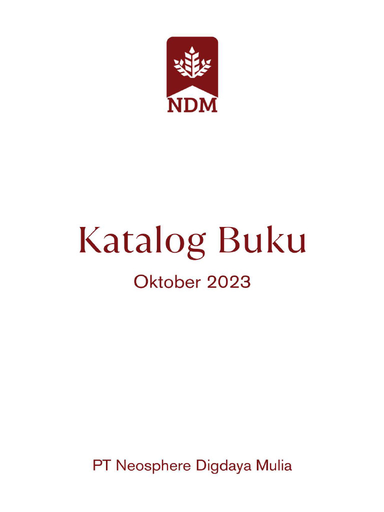 Katalog Buku PT Neosphere Digdaya Mulia Oktober 2023 | PDF
