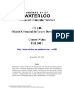 CS 246 Object-Oriented Software Development