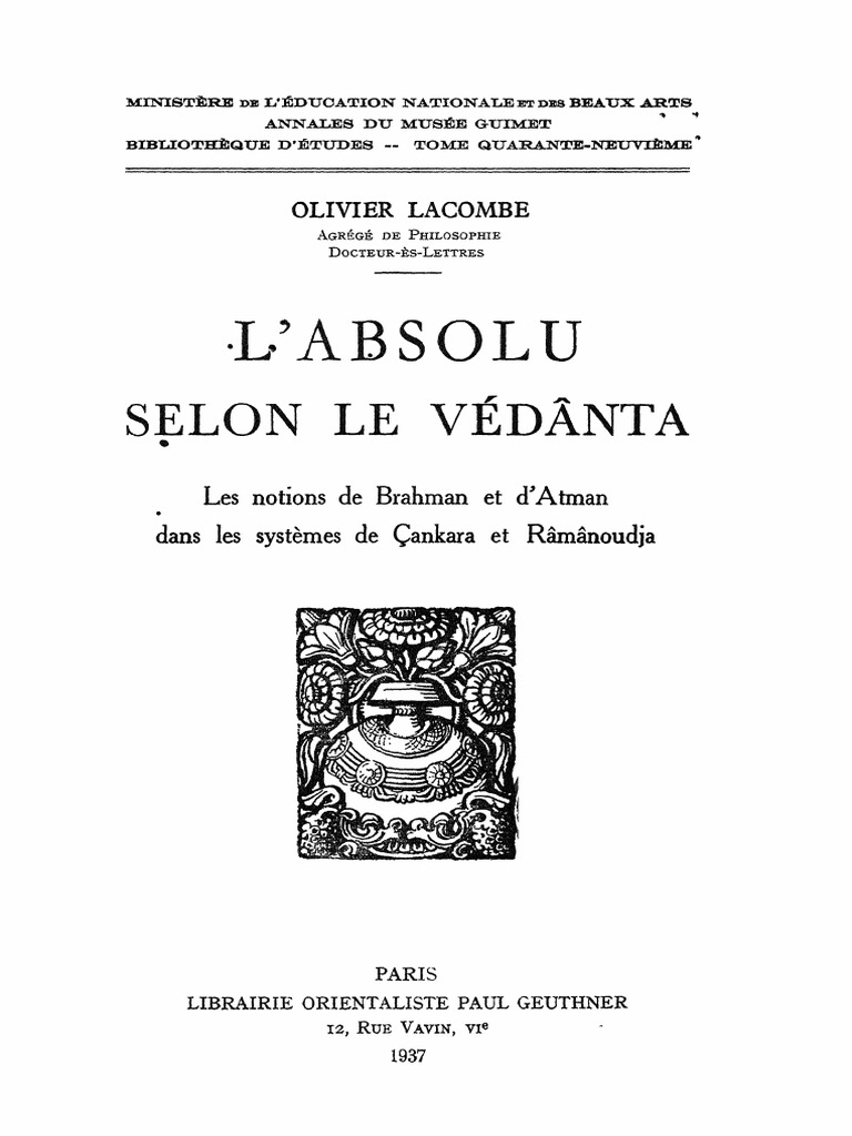 Soi, L'expérience De L'absolu Selon L'Asthâvakra-Gîtâ. Le Saut