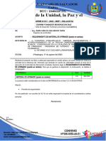 INFORME N°017 - REQUERIMIENTO DE MATERIAL DE AFIRMADO (puesto en cantera).