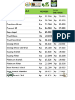 DAFTAR HARGA SIN TSI New