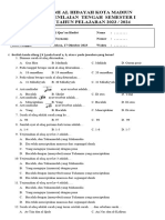 Soal PTS QH KLS 6 2023