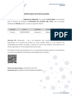 Certificado Postulacion