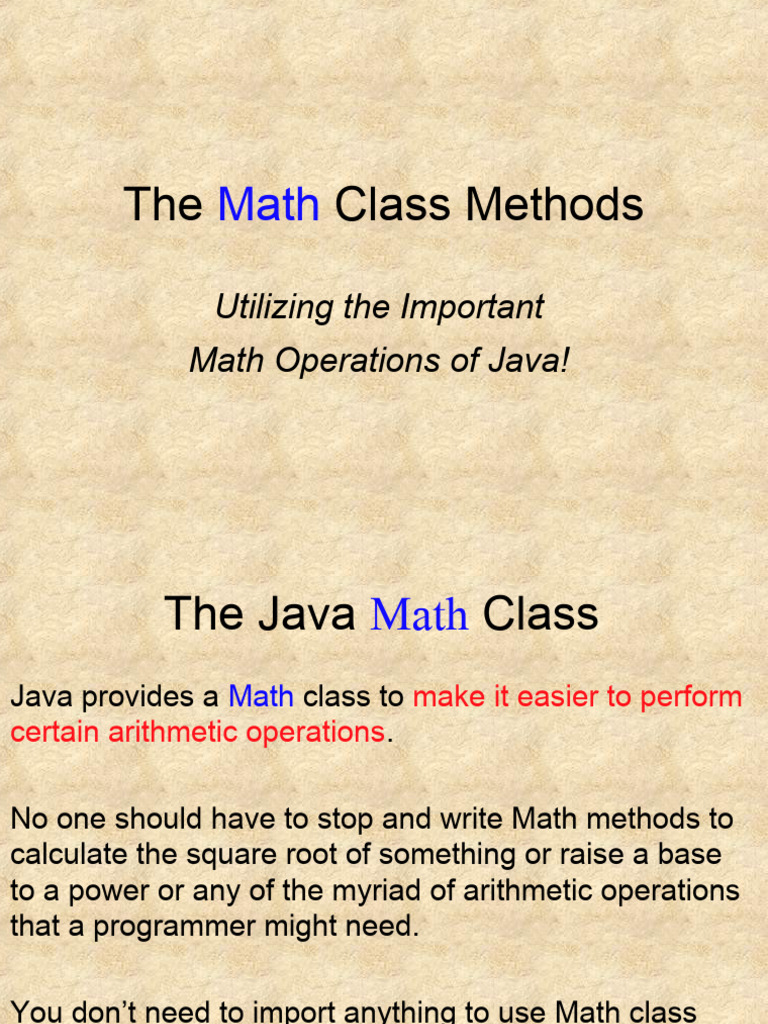 Math Library | PDF