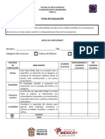 FICHA de EVALUACIÓN - Concurso de Disfraces - Final