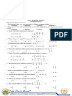 Mathematics 10 First Quarter Exam 2022 2023 1