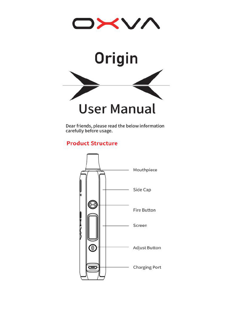 OXVA Origin User Manual English PDF