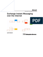 Exchange Instant Messaging Over The Internet