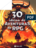 30 Ideias de Aventuras de RPG