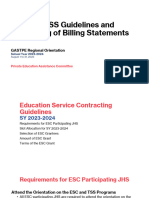 ESC Processing of Billing Documents and Monitoring of Participating Schools v1