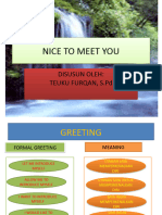 Nice To Meet You