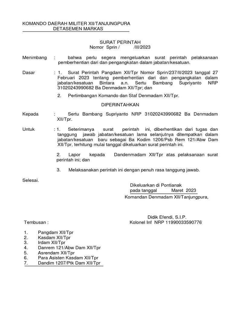 Sprin Serda Bambang | PDF