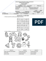 Evaluación Parcial-Lengua Castellana