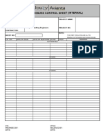 Pending Issue Control Sheet