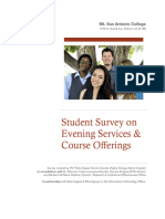 PTK 2015 Evening Student Services Survey