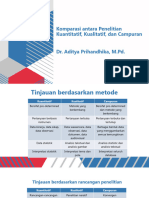 Materi Pertemuan 2 - Komparasi Antara Penelitian Kuantitatif, Kualitatif, Dan