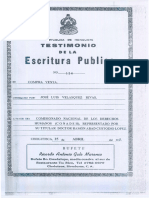 Ejemplo de Escritura Pública Choluteca Honduras